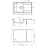 Кухонная мойка LEMARK IMANDRA 840 бежевый 9910032
